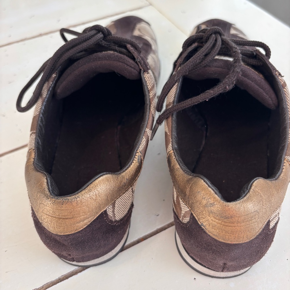 Coach Katelyn Monogram Signature Lace Up Sneakers Women’s Size 8 - Picture 9 of 15
